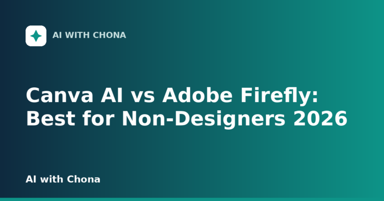 Canva AI vs Adobe Firefly: Best for Non-Designers 2026